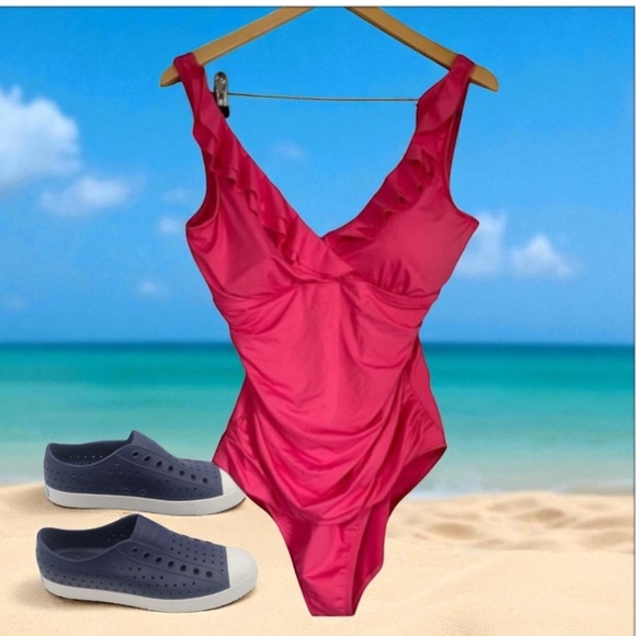 Lauren Ralph Lauren Pink One Piece Swimsuit